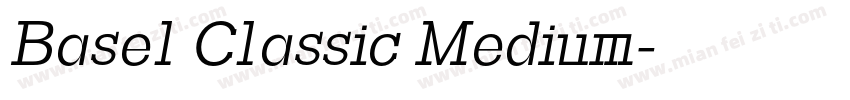 Basel Classic Medium字体转换